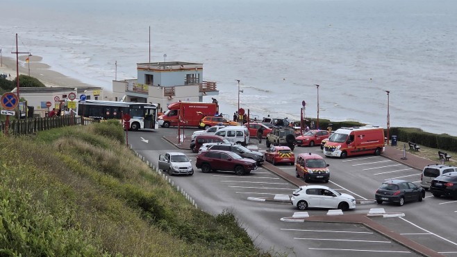 Vaste opération de secours à Equihen-plage