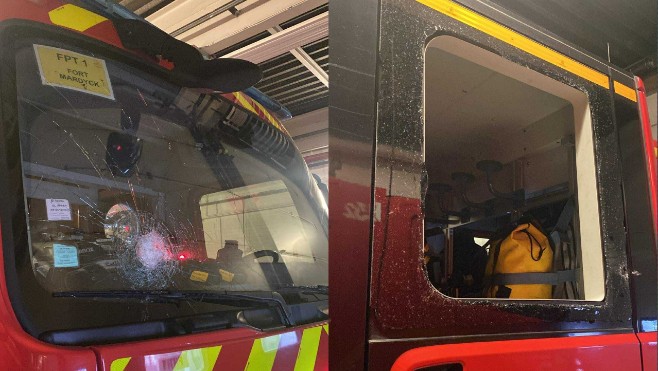 A Gravelines, 6 pompiers ont été agressés par des jets de pierres des migrants.