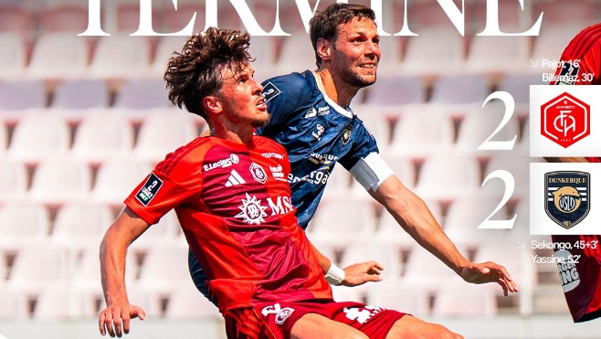 Football: mené 2-0, Dunkerque arrache le nul face à Annecy