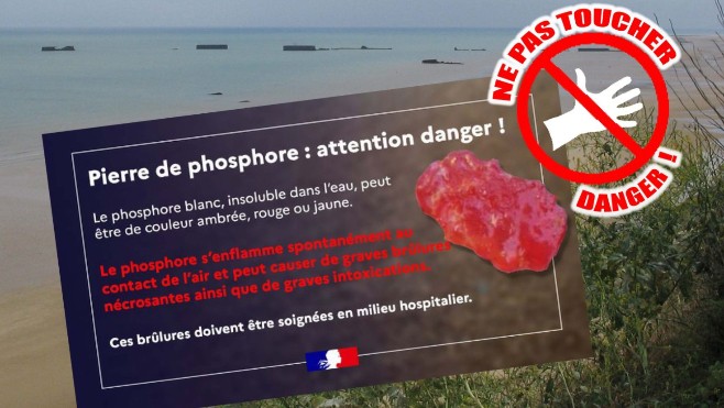 Camiers: un morceau de phosphore découvert sur la plage, attention danger !