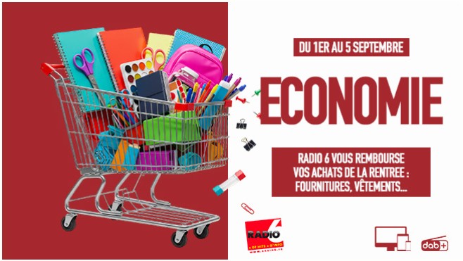 Radio 6 vous rembourse vos achats de rentrée