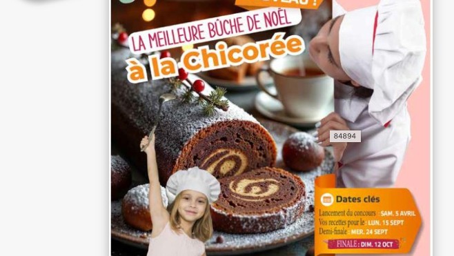 Plus que quelques jours pour imaginer votre recette de Bûche de Noël à la Chicorée !