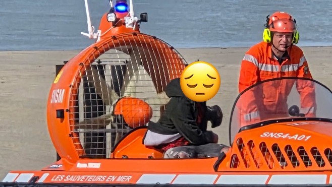 La SNSM de Berck sur mer récupère à temps un ado pris par la marée sur un banc de sable !