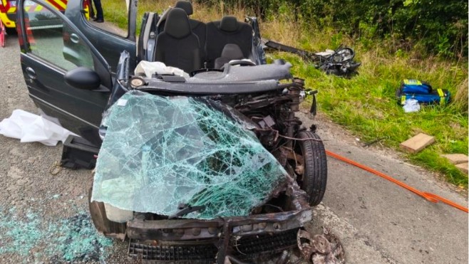 Ruisseauville : une voiture percute un convoi exceptionnel, un blessé grave