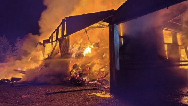 Verchin: impressionnant incendie dans un hangar agricole, 70 animaux sauvés in extremis