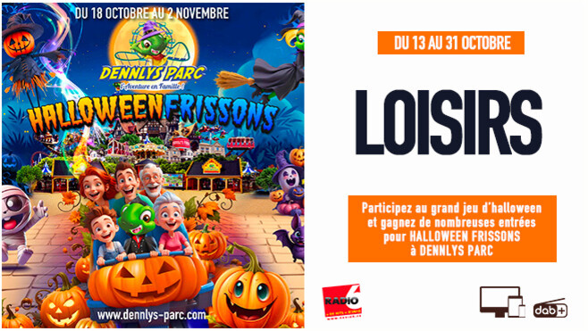 Jeu d'Halloween - Gagnez vos entrées pour Halloween Frissons à Dennlys Parc