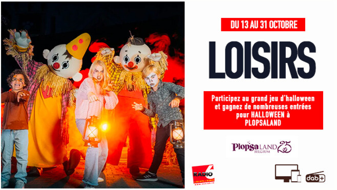 Jeu d'Halloween - Radio 6 vous invite à Plopsaland La Panne