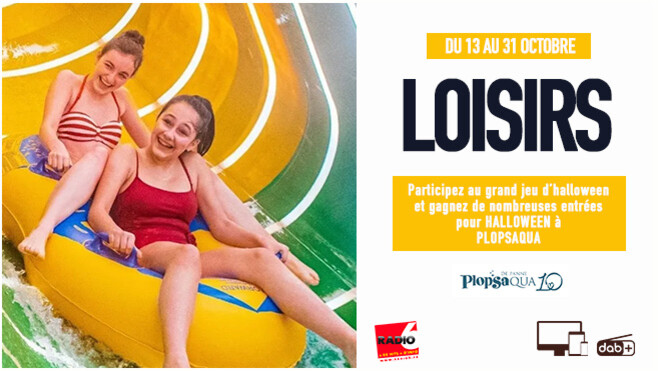 Jeu d'Halloween - Tentez votre chance et gagnez de nombreuses invitations pour Plopsaqua