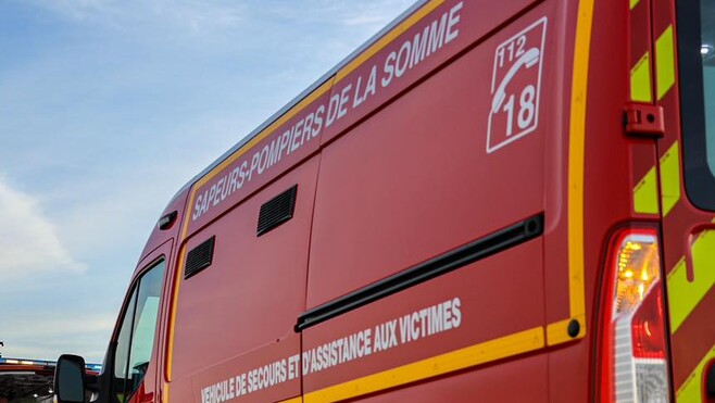 Abbeville : un motard grièvement blessé dans un accident contre une voiture.