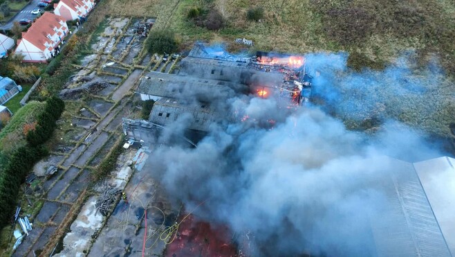 Un incendie dans des entrepôts bien connus à Berck