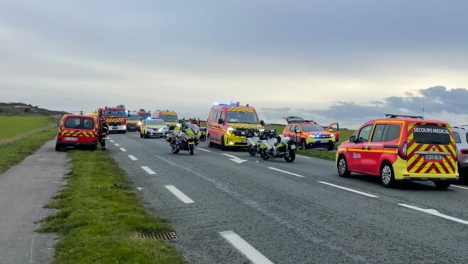 Un grave accident entre Boulogne et Wimereux, plusieurs victimes en bas âge, l'hélicoptère attendu