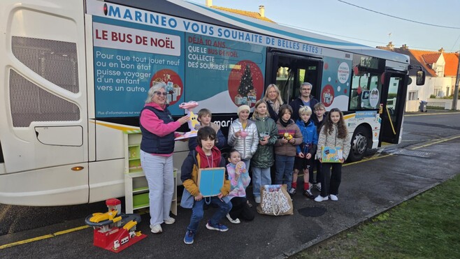 Jouets, points de collecte: comment participer à la tournée du Bus de Noël Marinéo dans le Boulonnais