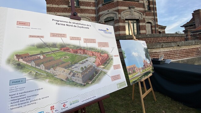 Zuydcoote : la Ferme Nord va enfin revivre, les travaux de réhabilitation sont lancés