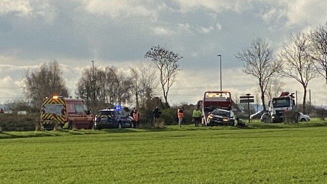 Audruicq : deux voitures se percutent frontalement sur la D224