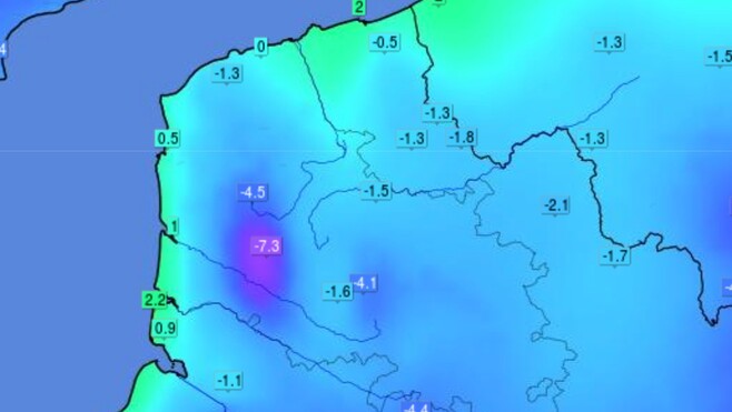 Météo : -7,3 degrés à Lebiez et Bouin-Plumoison dimanche matin…