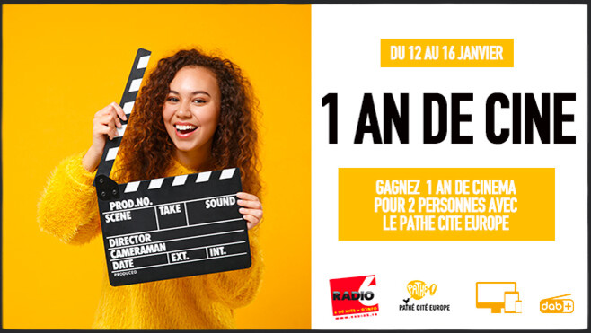 Gagnez 1 an de cinéma pour 2 personnes avec le Pathé Cité Europe