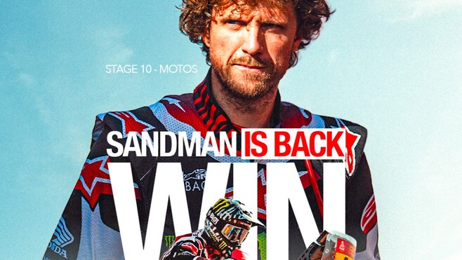 Sur le Dakar, le pilote moto Adrien Van Beveren remporte la 10e étape !