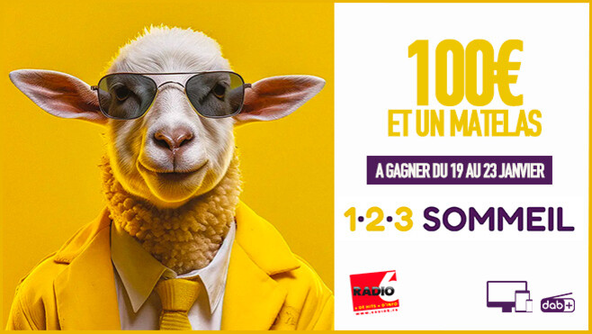 1 2 3 Sommeil vous offre votre carte cadeau et un matelas d'une valeur de 569€