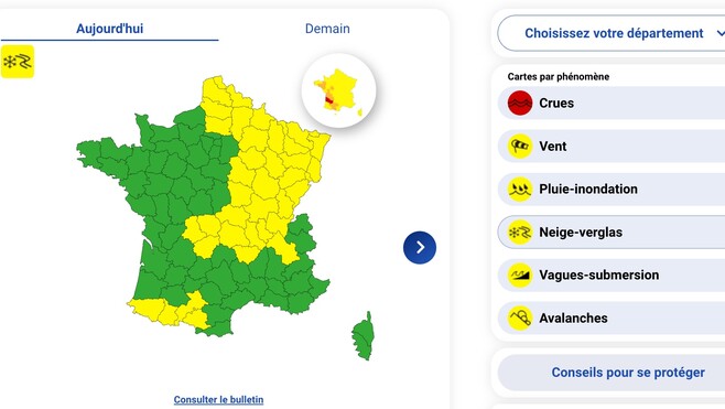 Météo : la Somme, le Pas-de-Calais et le Nord en vigilance jaune pour pluie, neige et verglas.
