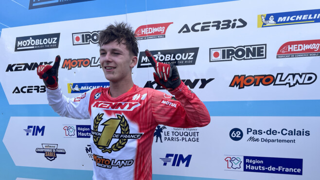 Tom Caneele s'impose sur l'Enduropale Juniors ! 