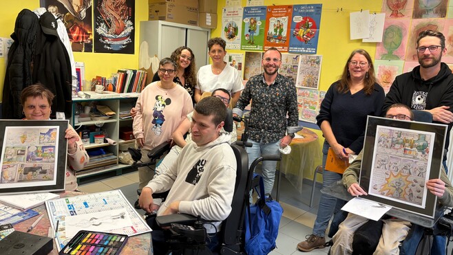 Campagne-lès-Hesdin : les résidents du FAM décrochent à nouveau le 1er prix au concours BD d’Angoulême