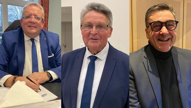 Municipales à Audruicq : le maire sortant Olivier Planque face au RN Laurent Ledoux et l'élu de longue date Jean-Marie louchez.