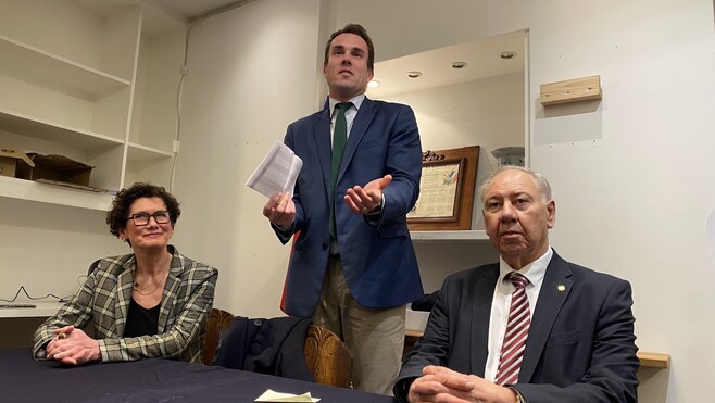 Municipales à Calais : le député RN qui veut devenir maire, Marc de Fleurian, appelle à être « unis pour Calais ».