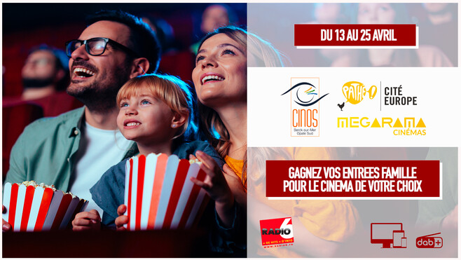 Gagnez vos places de cinéma en jouant avec Radio 6