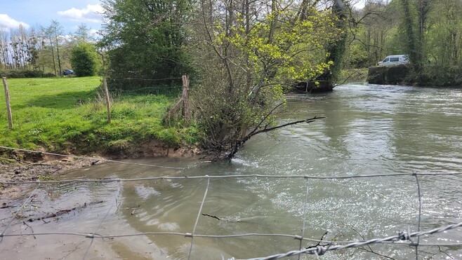 Argoules / Quend : sur les rives de l’Authie, des travaux en cours pour lutter contre les inondations. 