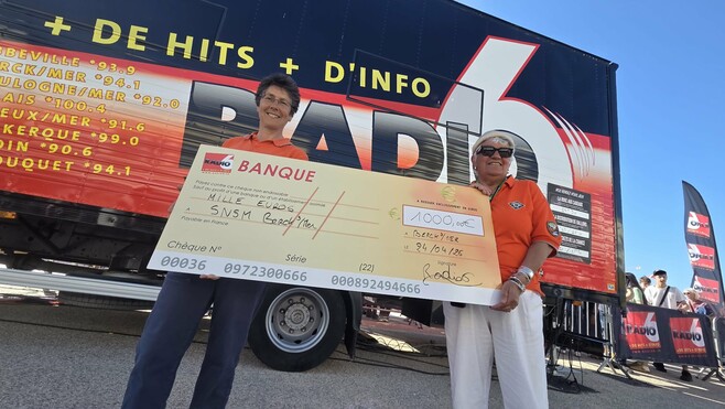 La SNSM de Berck remporte 1000 euros grâce au Tiroir Cash Radio 6