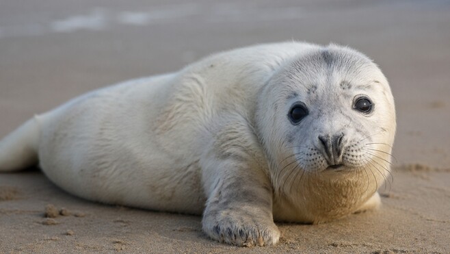 Un bébé phoque aperçu sur la plage de Le Portel