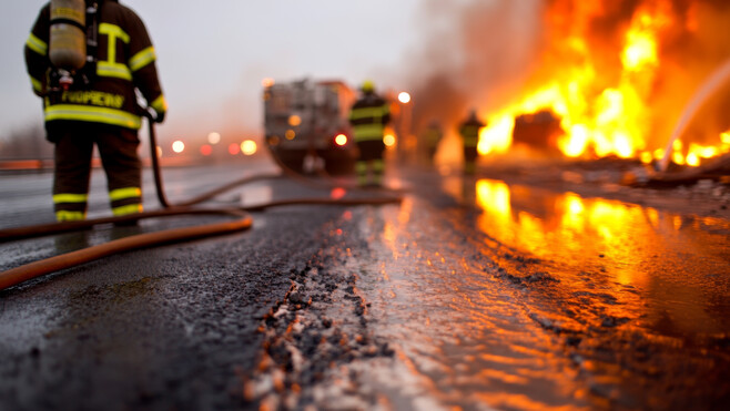 Doudeauville : une camionnette transportant des colis prend feu