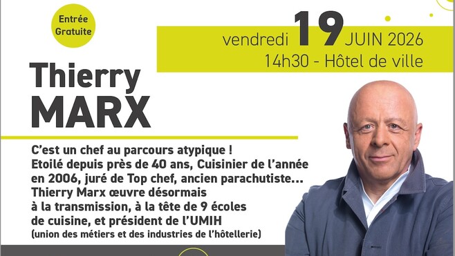 Coudekerque-Branche : Thierry Marx invité des Coudekerque Conférences
