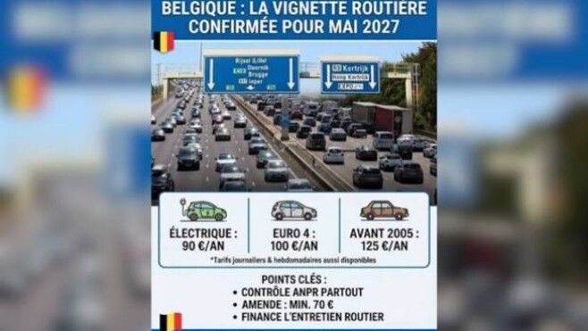 Vignette routière belge : plus de 4 100 signatures contre la future taxe des automobilistes