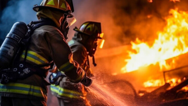 Impressionnant incendie à Thiembronne : deux hangars agricoles en proie aux flammes