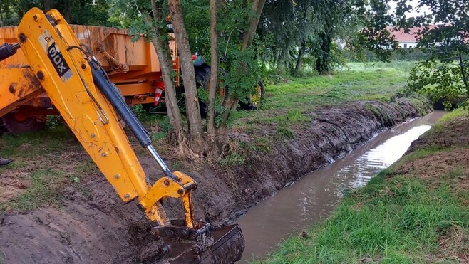 À Verton, une vaste opération d’entretien des fossés a démarré la semaine dernière !
