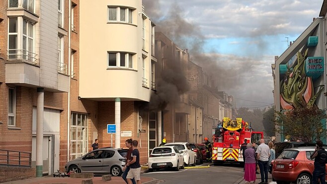 Incendie dans un appartement rue du Temple à Calais