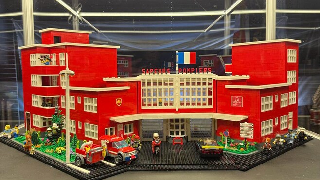 Dunkerque : la caserne des pompiers reproduite en LEGO attire plus d’une centaine de visiteurs