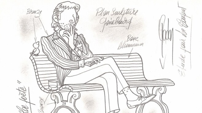 Le Touquet : Serge Gainsbourg bientôt immortalisé par une sculpture au parc des Pins !