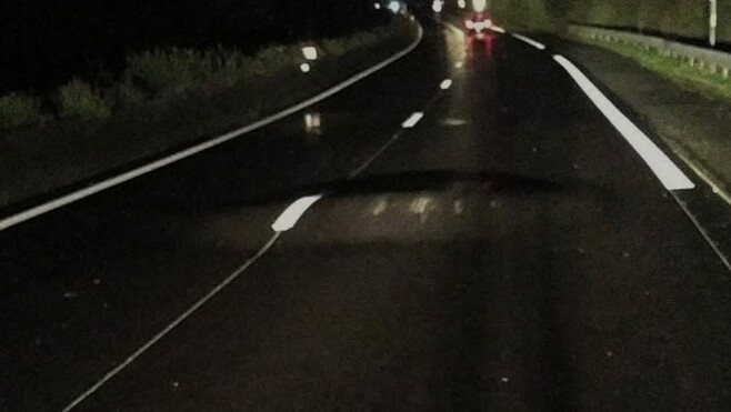 Avec les pluies, un dos-d’âne apparaît sur l’A16 près de Marquise dans le sens Calais-Boulogne ! 