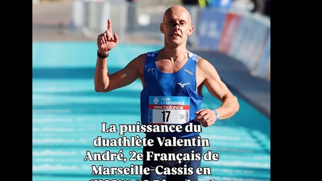 Le Merlimontois Valentin André deuxième Français de Marseille-Cassis. 