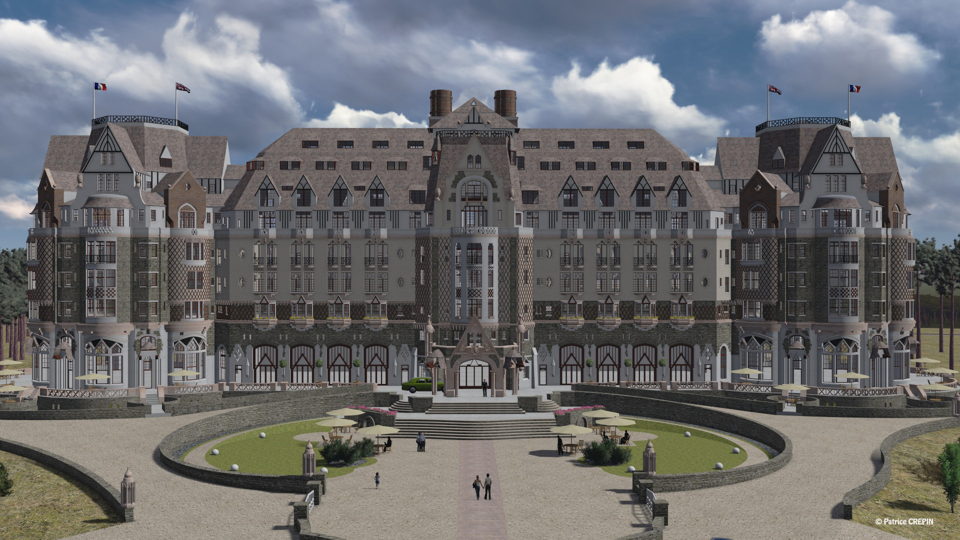 Le Touquet : le prestigieux hôtel "Le Royal Picardy" reproduit en 3D grâce à Patrice Crépin !