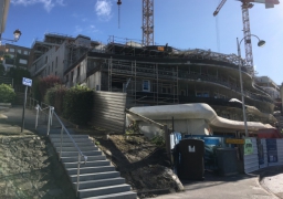 A Boulogne sur mer, le chantier des terrasses de la falaise entre dans sa phase de finition !