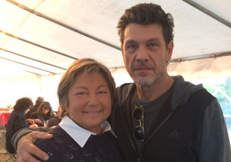 Marc Lavoine en tournage à Calais 