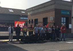 Mouvement de grogne de la CGT au port de Calais