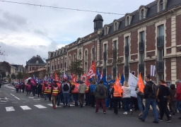 Mobilisation des fonctionnaires à Calais