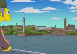 Calais apparaît dans un épisode des Simpsons