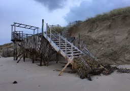 Oye-Plage: la plage des Escardines toujours fermée après la tempête