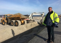 15 000 mètres cubes de sable déplacés sur la plage de Boulogne sur mer !