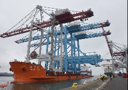 Dunkerque: un nouveau portique est arrivé au Terminal des Flandres 